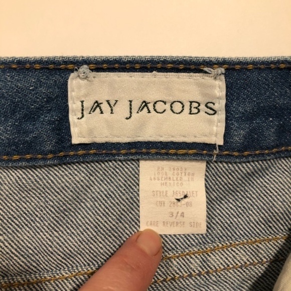 Vintage Jay Jacobs High Waisted Tapered Mom Jeans Size 3/4 100% Cotton - Picture 2 of 9